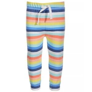 FIRST IMPRESSIONS Toddler Boys Striped Cotton Jogger Pants, leggings